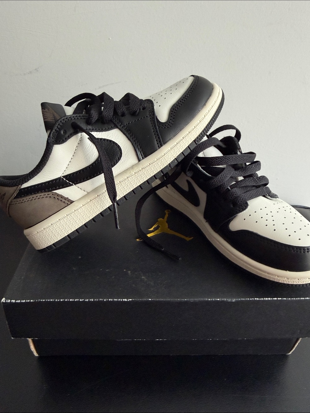 Kids Black and White Low Top Sneakers by (unbranded)